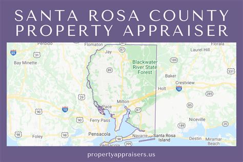 Santa rosa county property appraiser - The Santa Rosa County Property Appraiser and staff are constantly working to provide and publish the most current and accurate information possible. No warranties, expressed or implied are provided for the data herein, its use, or its interpretation. The current assessed values as viewed herein are 2023 Certified Values, the data elements …